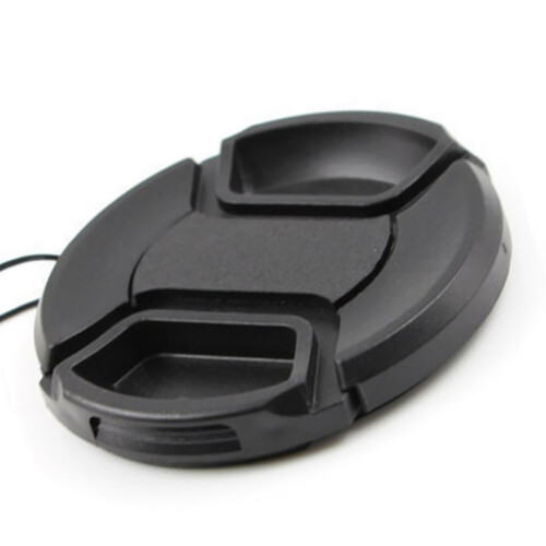 58mm Black Camera Lens Cover - Universal ABS Protective Cap 1