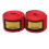2 pezze di hand wraps da boxe, cotone, 3 metri, rosso, per kickboxing e Muay Thai 2