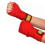2 pezze di hand wraps da boxe, cotone, 3 metri, rosso, per kickboxing e Muay Thai 12