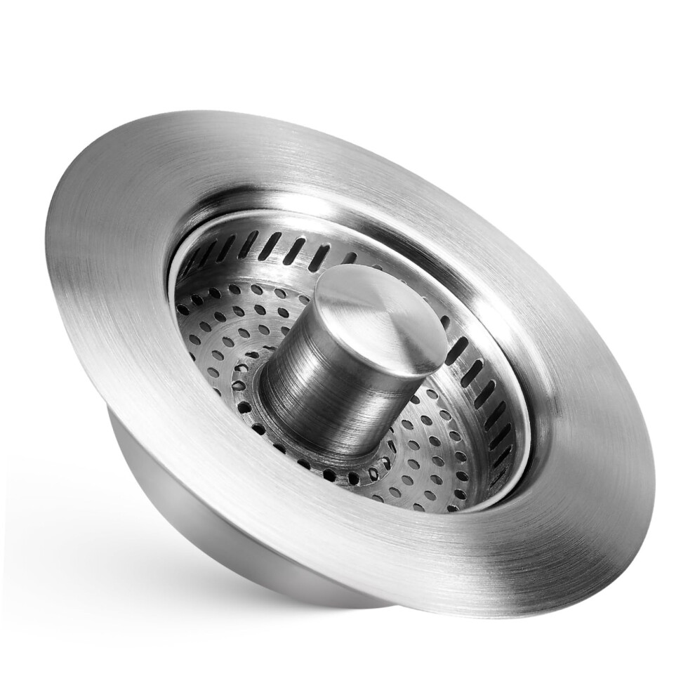 Stainless Steel Sink Drain Strainer Kitchen Sink Strainer Basket Popup Drain Plug Stopper 9426802549171