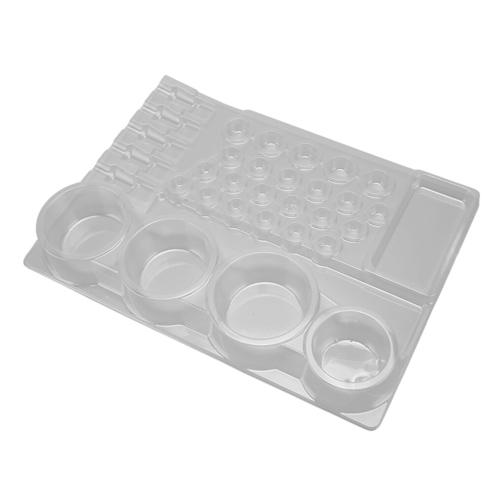 Professional 24pcs Tattoo Pigment Tray for Neat and Stable Setup