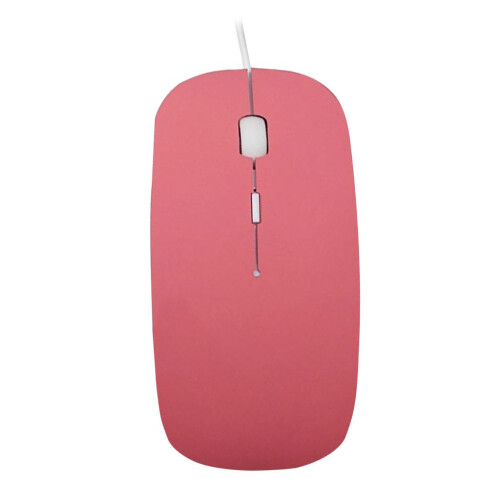 Ultra Thin Slim USB Optical Wired Mouse for PC Laptop Windows Macbook- 1