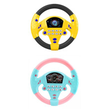 2x Simulated Steering Wheel Toy Pretend Adventure Toy for Kids Educati