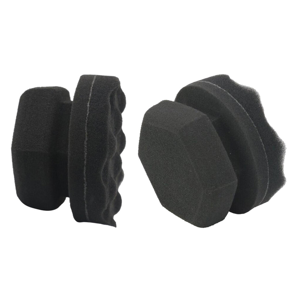 2Pcs Soft Auto Car Sponge Polishing Pad Waxing Buffing Pads 8Cm 6901423037502