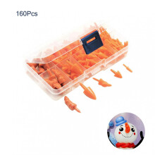 160 Pieces Plastic Long Safety Noses for Doll Animal Toys Making Acces