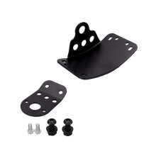 Side Mount License Plate Number Lamps Bracket Kit Holder For Harley Ch