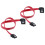 2 Pieces 12inch SATA III Cable 90 Degree 6Gbps Data Cable Locking Latc 3