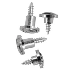 2 Set Round String Tree Retainer&Screws for Fender ST Guitar Parts Sil