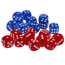 20 Pieces Acrylic Six Sided D6 Dice for D&D TRPG Party Board Game Toys