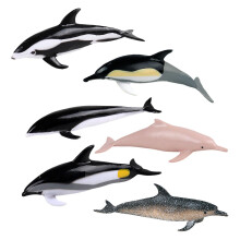 6Pcs Mini Dolphin Figurines Model Birthday Gift Cake Toppers for Toddl