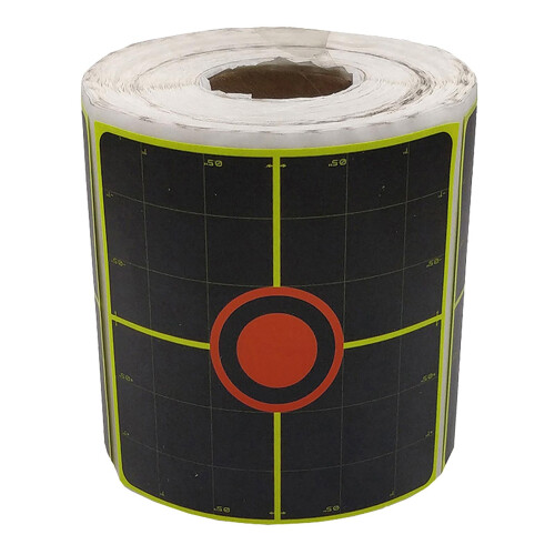 250pcs Shooting Paper Target Florescent Orange Self adhesive Target St 2