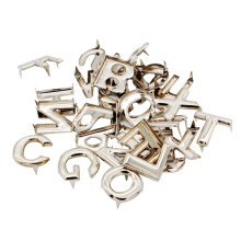 26Pcs English Letter Metal Rivets Claw Studs for Bags Clothes Hats Dec