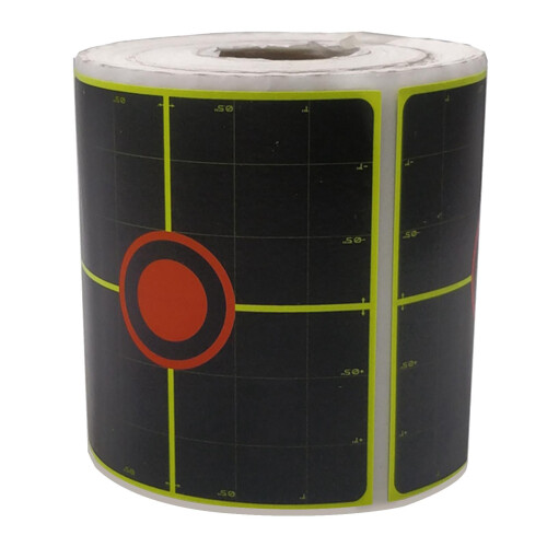 250pcs Shooting Paper Target Florescent Orange Self adhesive Target St 1