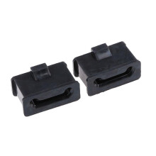 1 Pair Rubber Muffler Mount Set Black for for Harley Drag Specialties