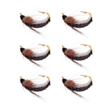 6pcs Trout Fishing Flies Scud Shrimps Fly Fishing Fly Nymphs Insects F