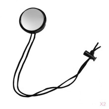 2pcs Scuba Diving Diver Rearview Mirror with Adjustable Lanyard Safety