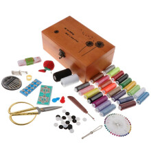 Professional Sewing Kit With Wooden Storage Box for Home Sewing Suppli
