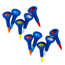 10 Pieces/Set Durable Soft Rubber Cushion Top Golf Tees Random Color S