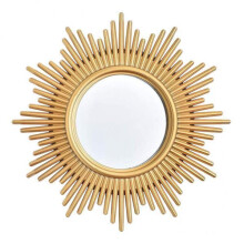 2xNordic Wall Mirror Gold Frame Small Mirrors for Corridor Entryway Ha