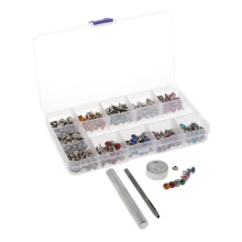 240 Double Cap Snap Button Rivets with Tool for DIY Garment Accessorie