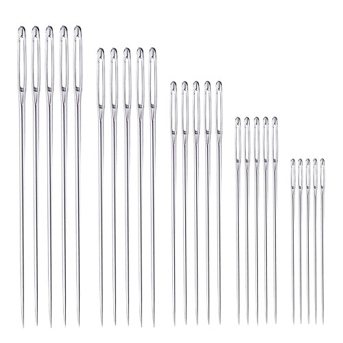 25Pcs Large-eye Sharp Needles Knitting Hand Sewing Darning Embroidery