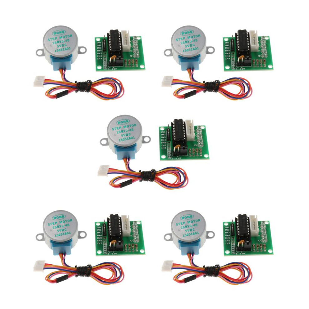 5Pcs Dc 5V Stepper Motor 28Byj-48 Uln2003 Driver Test Module Board F 6901423046047