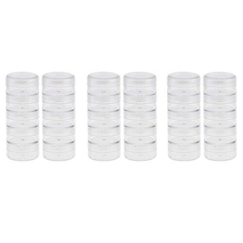 6 Set 5 Layers Stackable Interlocking Screw Containers Storage Box 95x 1
