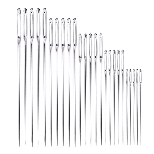 25Pcs Large-eye Sharp Needles Knitting Hand Sewing Darning Embroidery 1