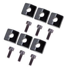 6 Pieces Electric Guitar Locking Nut Clamp&Screws for Tremolo Bridge B