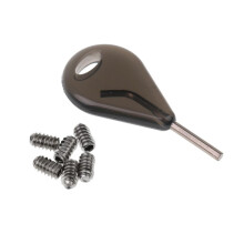 6 Pieces Fin Grub Screws + Key Set for Surfboard Fin Surfing Surf Acce