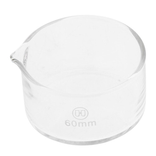 60mm Reusable Glass Crystallizing Dishes, Borosilicate