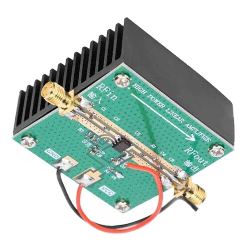RF Power Amplifier with Heat Sink 1W Amplification Module for FM Ham R 2