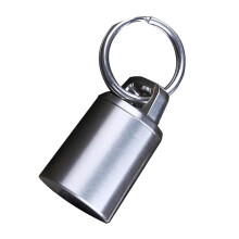 First-Aid Bottle Waterproof with Key Chain Ring Travel Kit Pocket for