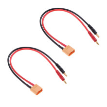 2Pieces XT90 to 4.0mm Banana Plug 12AWG Cable Connector for RC Lipo Ba