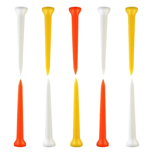 10pcs Unbreakable Golf Tees Professional Plastic Nails for Golf Practi