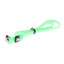 SATA III 6Gbps Cable with Locking Latch Straight to 90 Degree Right An