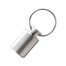 Titanium Alloy Mini Pill Box Keychain Container Case Bottle Small Pock