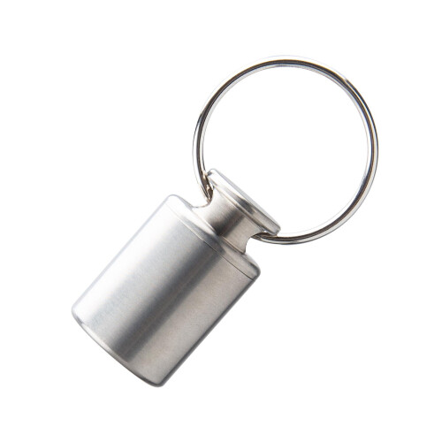 Titanium Alloy Mini Pill Box Keychain Container Case Bottle Small Pock