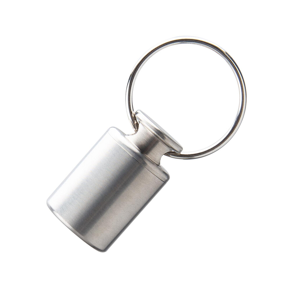 Titanium Alloy Mini Pill Box Keychain Container Case Bottle Small Pock