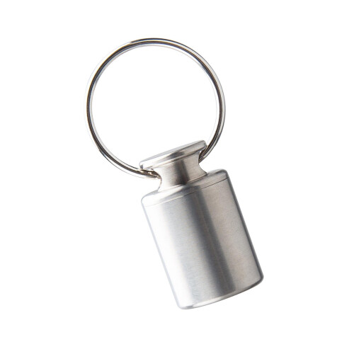 Titanium Alloy Mini Pill Box Keychain Container Case Bottle Small Pock 1