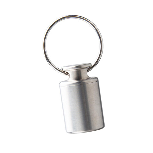 Titanium Alloy Mini Pill Box Keychain Container Case Bottle Small Pock 2