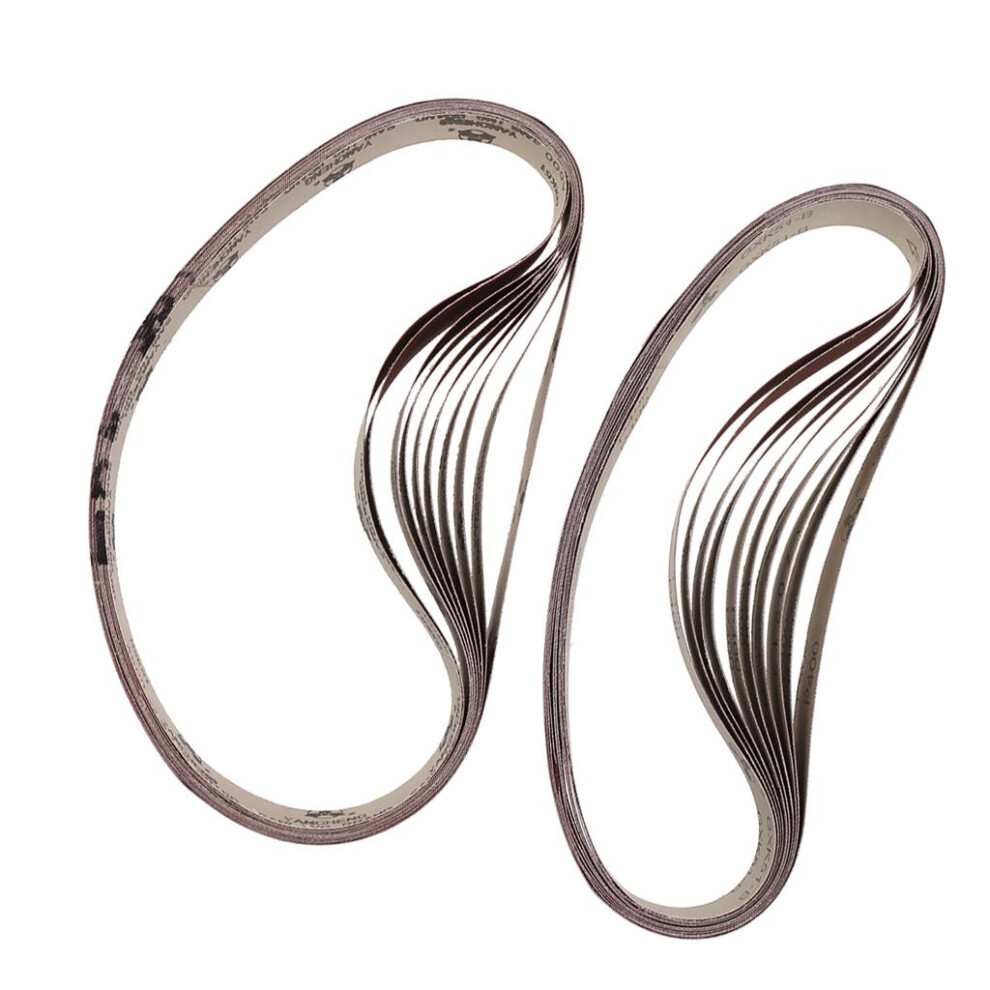 20Pcs 1" X 30" Aluminum Oxide Abrasive Belts Sanding Belts 400 Grit 60 6901423048324