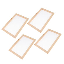4pcs Wooden Paper Making Mould Frame Screen for DIY Paper Handcraft