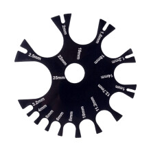 Body Jewelry Piercings Gauge Acrylic Measurement Wheel for Nose Ear To