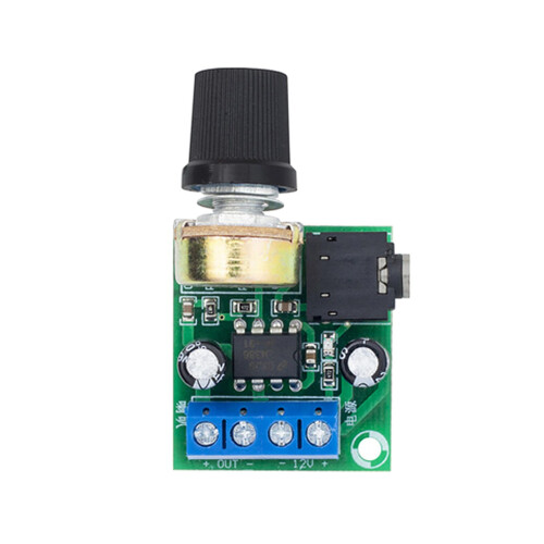 LM386 Audio Amplifier Board 0.5-10W DC3-12V Stereo AMP Module Single-C 2