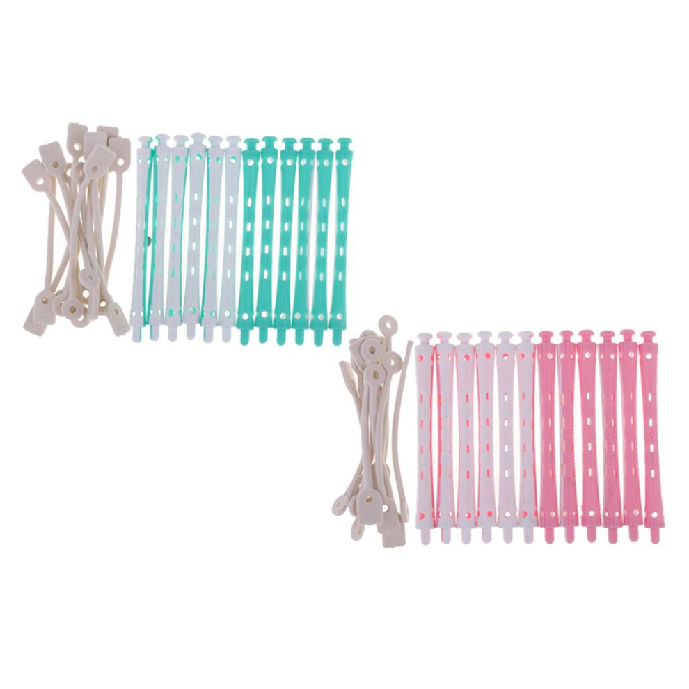 24pcs Hair Curler Clamps Hairdreser Perm Rods Hair Styling DIY