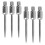 6 Pieces 2BA Thread Darts Steel Tips Conversion Dart Tip Points Silver 2