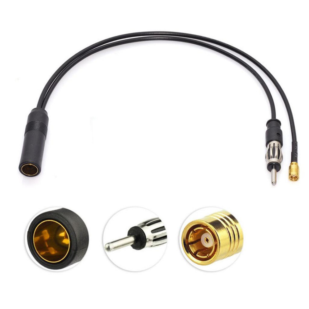 Dab + Fm/Am Car Radio Active Aerial Antenna Adapter Splitter Smb Din C 6901423050976