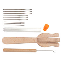 Looming Kit Handle Wooden Household Ancient Collapsible Beading Knitti