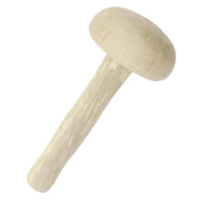 Wooden Mushroom Roller Handcrafted Block Printing Ink Painting Stamp M